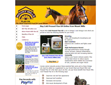 Tablet Screenshot of horseflaxoil.co.uk